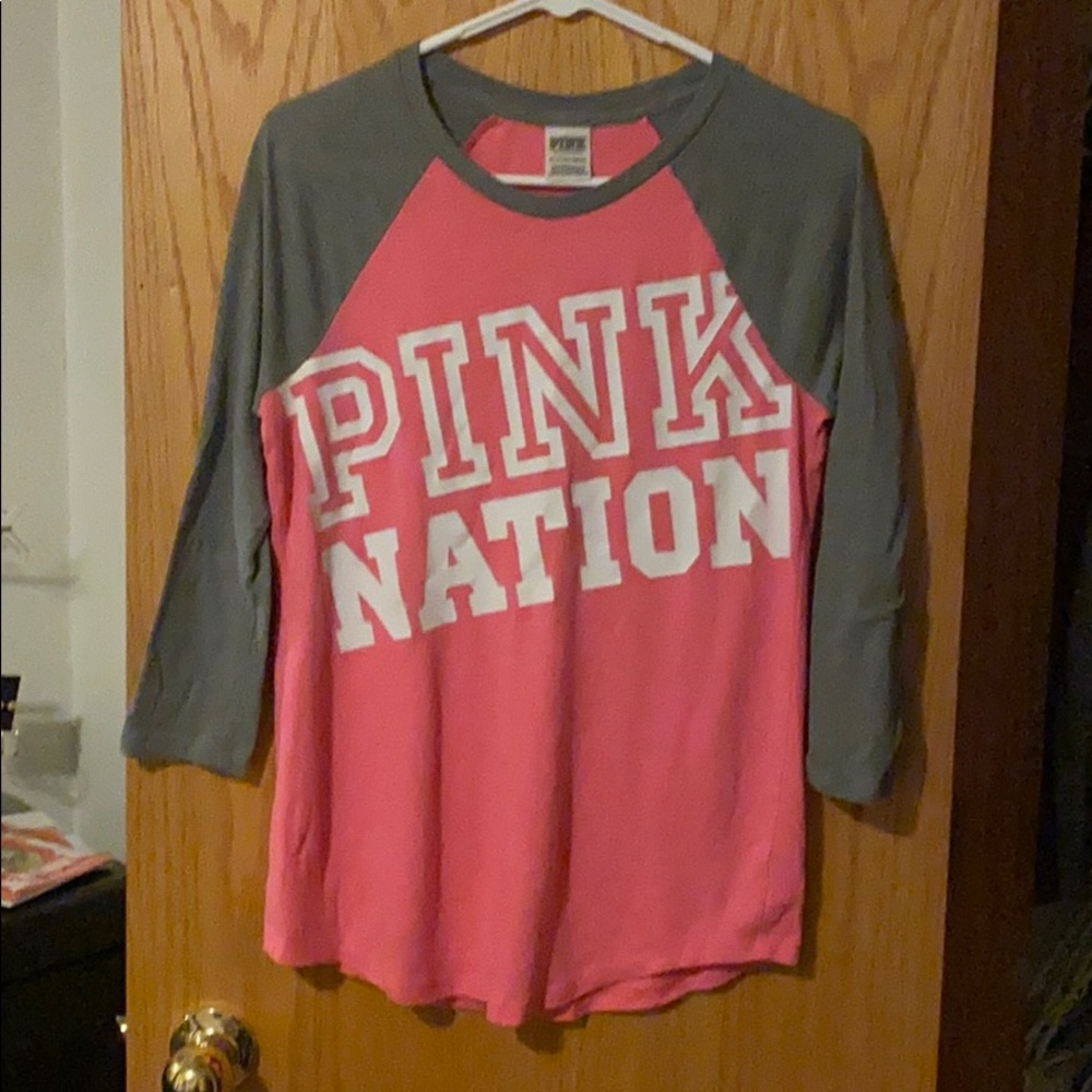 XS PINK Quarter Sleeve Shirt